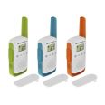 Radiocomunidacor Motorola T42 triple pack 16 canales, alcance 4 km